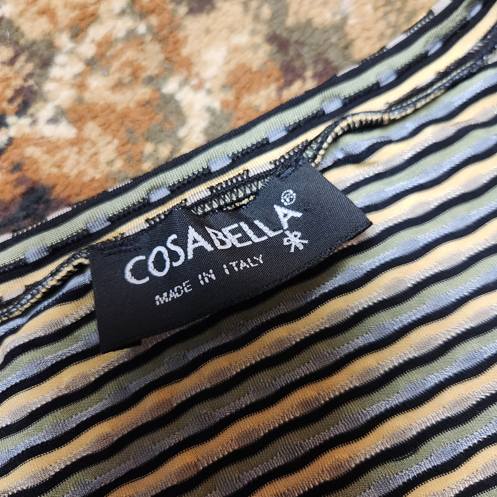 Cosabella Black and White Striped Bodysuit - Picture 4 of 14
